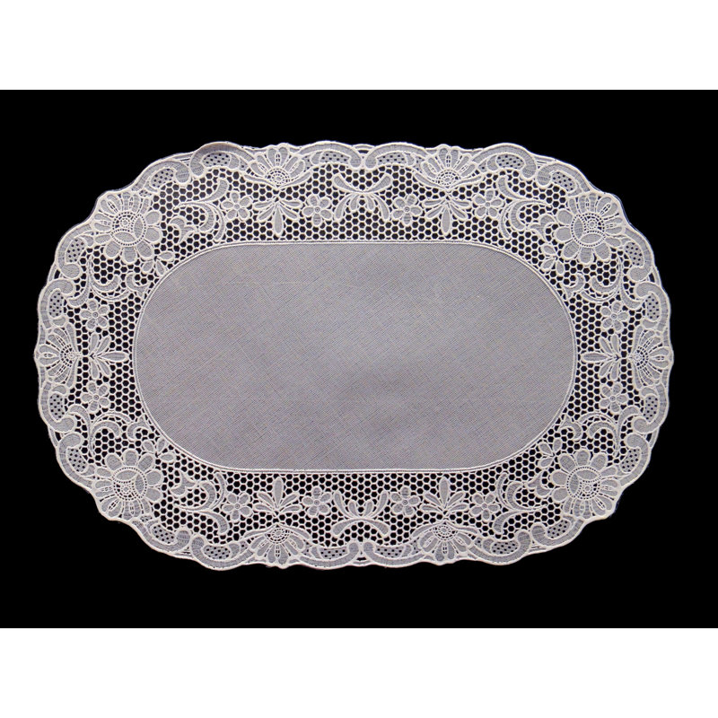 Récapitulatif de la dentelle en vinyle 18 po Neriah, Blanc