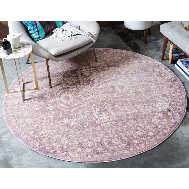 Pharaoh Abstract Indoor Rug, Round 6'