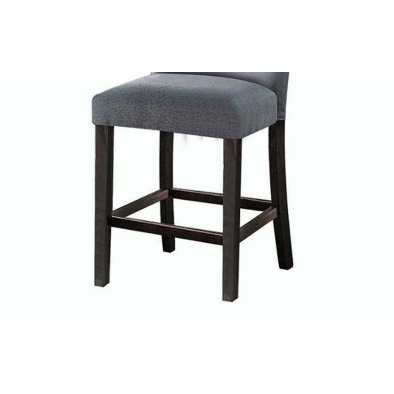 Chaise à hauteur de comptoir en tissu Yelena (ensemble de 2)
