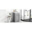 Meuble-lavabo gris 18 "avec lavabo - Armoire pour la stabilité et la durabilité Lavabo en céramique à tablette ajustable avec rangement réglable-459737658