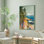 «Seacliff Whispers V1», impression encadrée sur papier par Azure Artisanal Studio