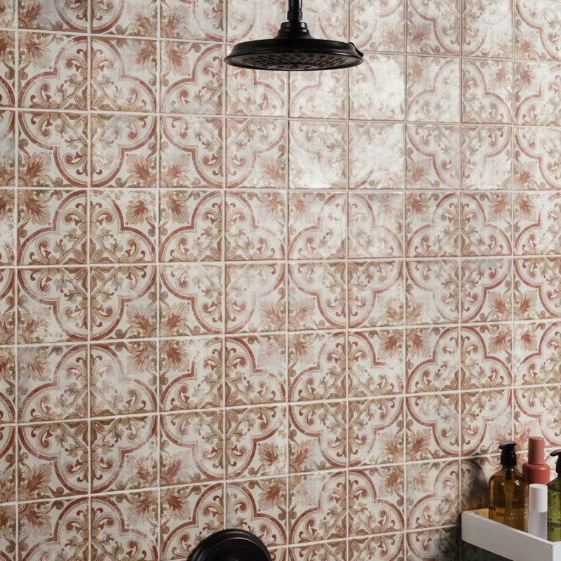 Paula Purroy Talia 5.11 In. X 5.11 In. Matte Ceramic Wall Tile (6.02 Sq. Ft. / Case), Vila