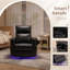 Fauteuil inclinable électrique berçant, fauteuil inclinable avec coussins réglables, accoudoirs ronds et port USB-131021890