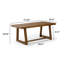 Linzy Pine Solid Wood Dining Table-1823008767-1823008757
