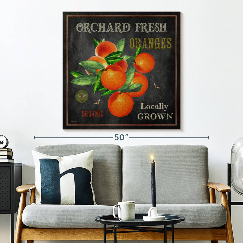Khylige Orchard Fresh Oranges Wall Sign