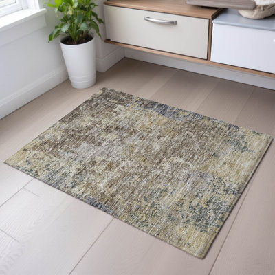 Premium Machine Washable Gurubaksh AMF1162 Modern Rug