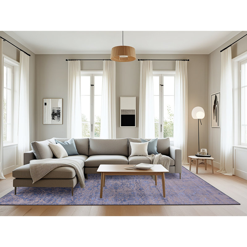 Tapis bleu Bourbonnais, Rectangle 8 pi x 12 pi