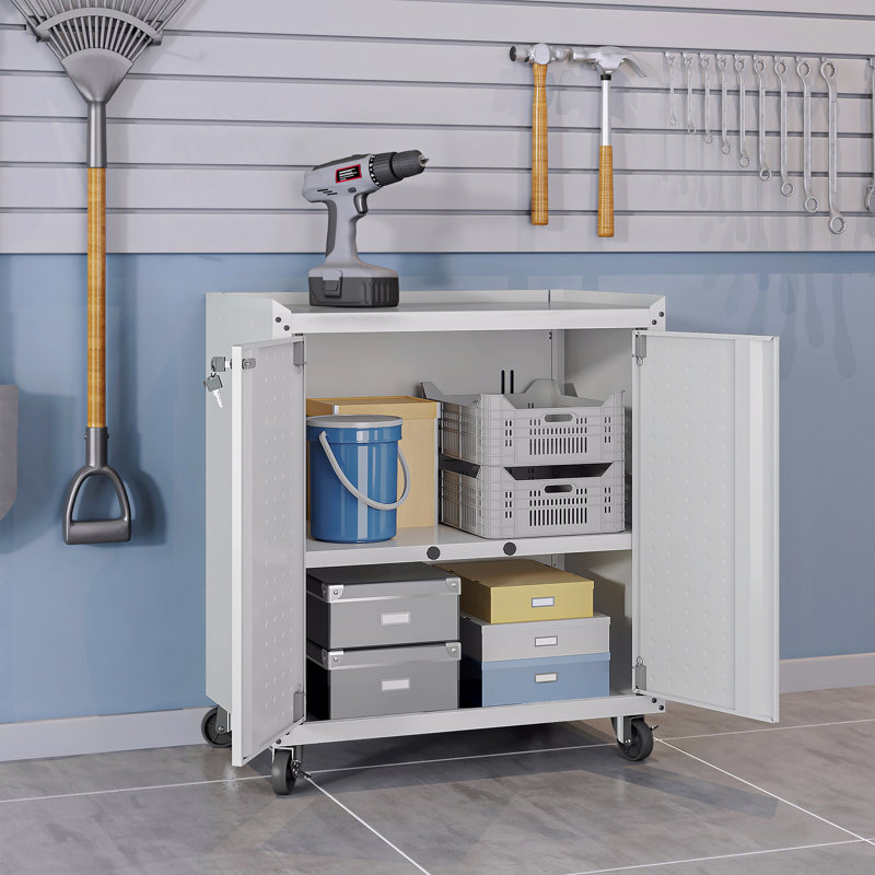 Armoire de garage 30 po, Blanc