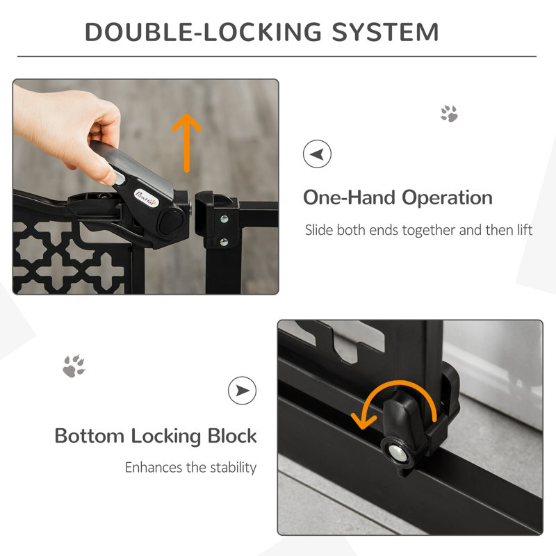 Pressure Mounted Pet Gate With Door