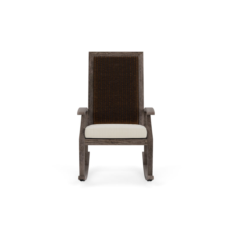 Frontier Outdoor Rocker Chair, Mink, Canvas Natural