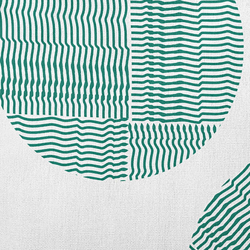 Geometric Reversible Throw Pillow, Green