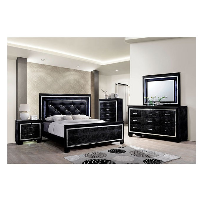 Ensemble de chambre à coucher configurable par panneau Sidney