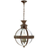 Chapman & Myers Crown Top Banded Globe Lantern