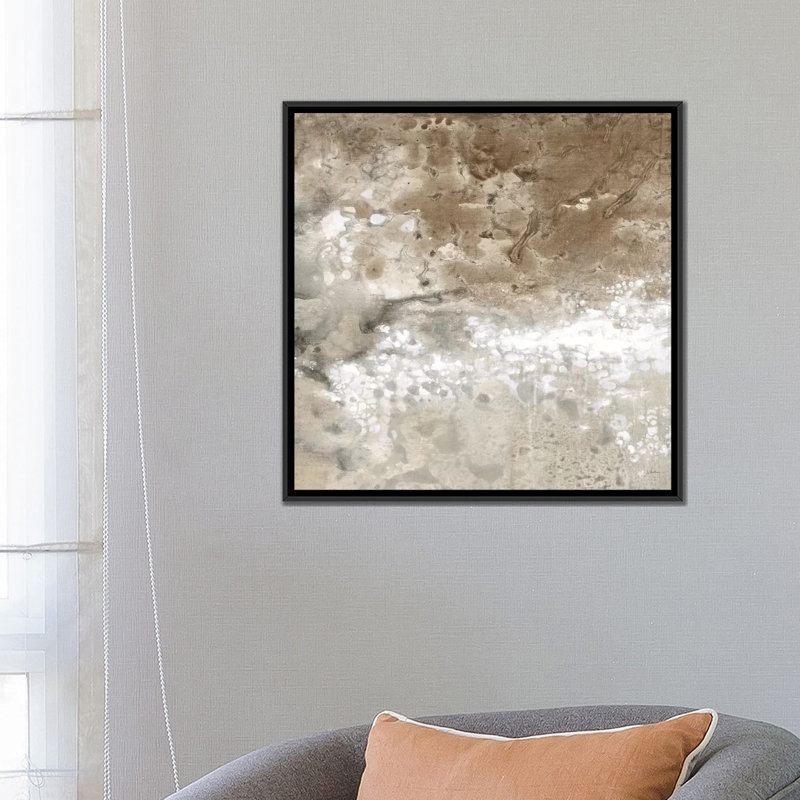 «Earthen II», reproduction sur toile, H 18 po x l 18 po x P 1,5 po, Toile encadrée noire, Pas de tapis