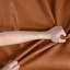 Canapé-coussin en cuir véritable brun caramel-950355499