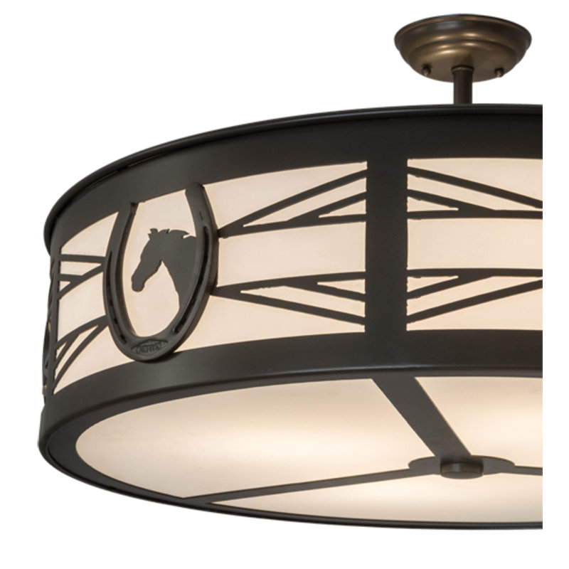 Horseshoe 4 - Light Semi Flush Mount