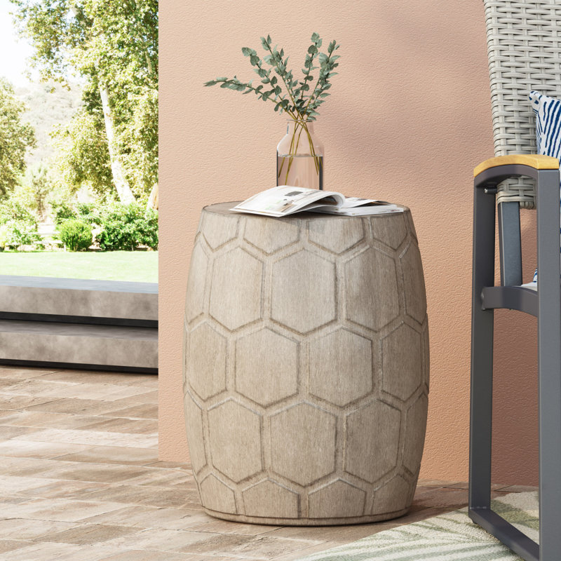 Table d'appoint d'extérieur en béton, mobilier d'extérieur