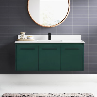 Ensemble de meuble-lavabo simple mural 48 "Penn