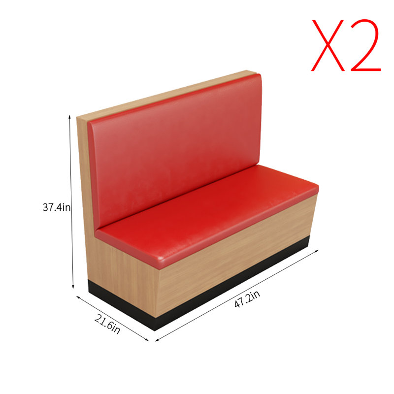 Banc rembourré en similicuir Modern Fashion Simple