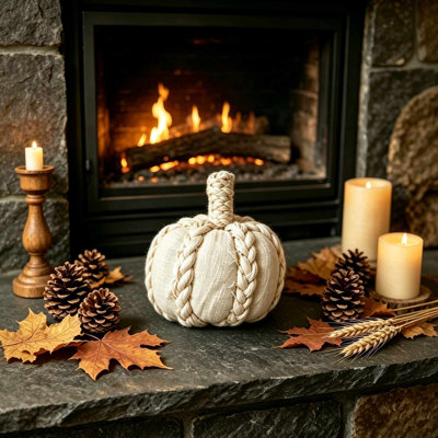 Décorations d'Halloween, ornements de citrouilles d'Halloween, décorations tricotées, accessoires de table festifs, décorations de l'Action de grâce et des fêtes