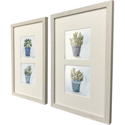 Pot of Herbs Framed Art