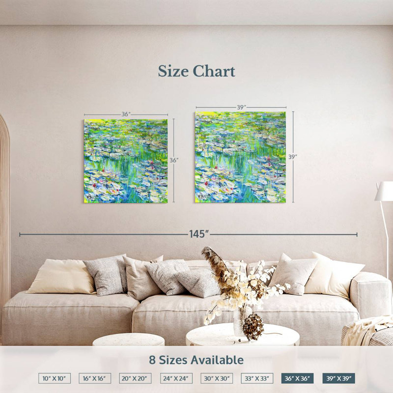 Avery Monet Monet Monet Fluo, 36" H x 36" W