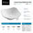 Ceramic Ceramic Circular Vessel Bathroom Sink-6155231
