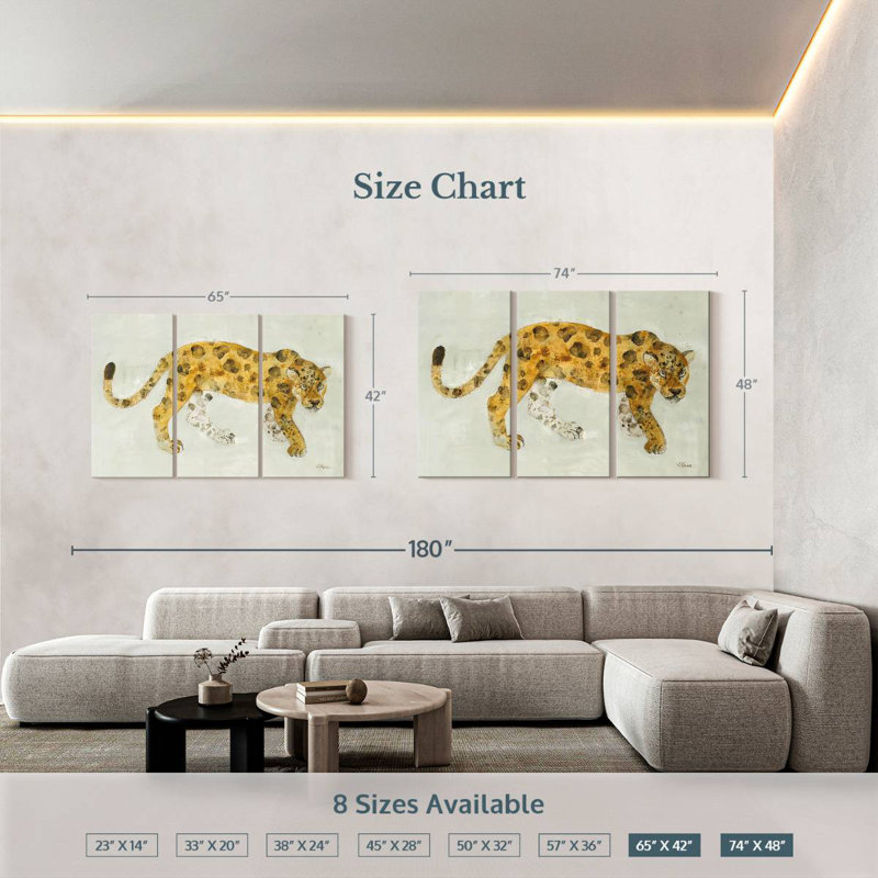 Brampt Big Cat I, 42" H x 65" W