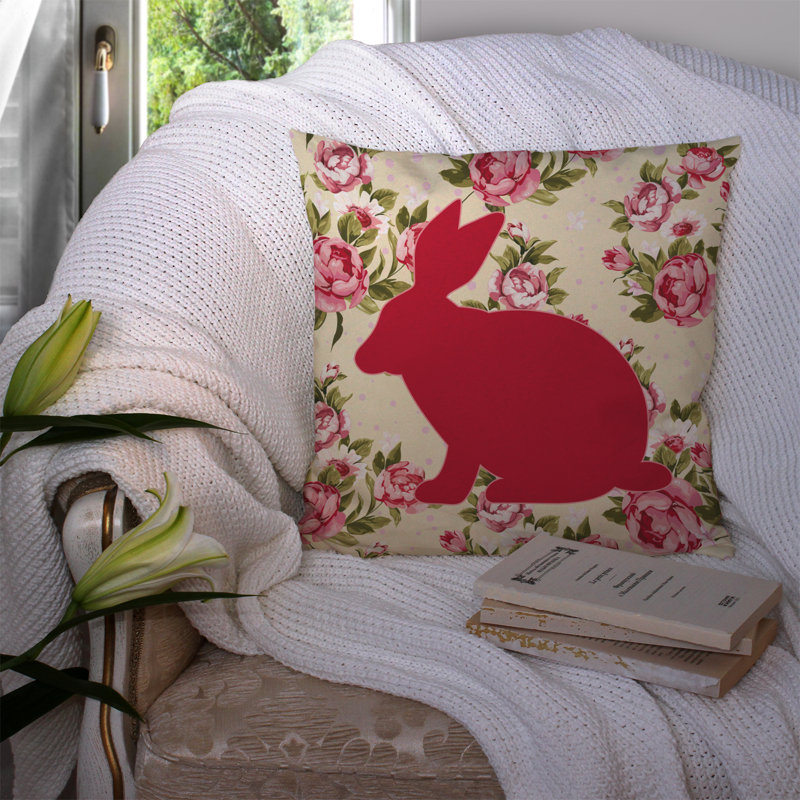  Coussin Rabbit Shabby Elegance, Jaune clair