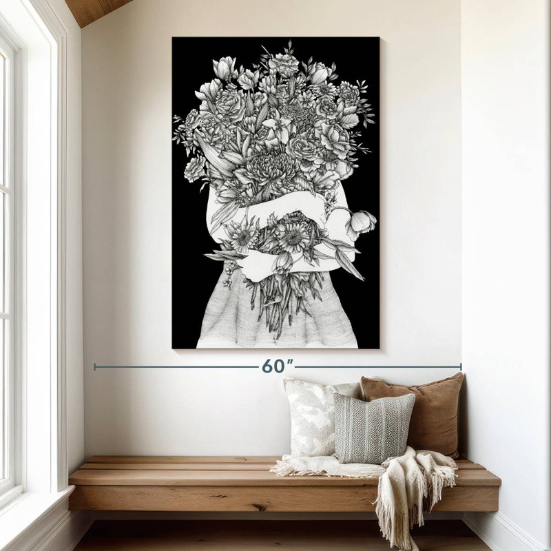 Harnek rassemblant un jardin, H 51 po x l 34 po