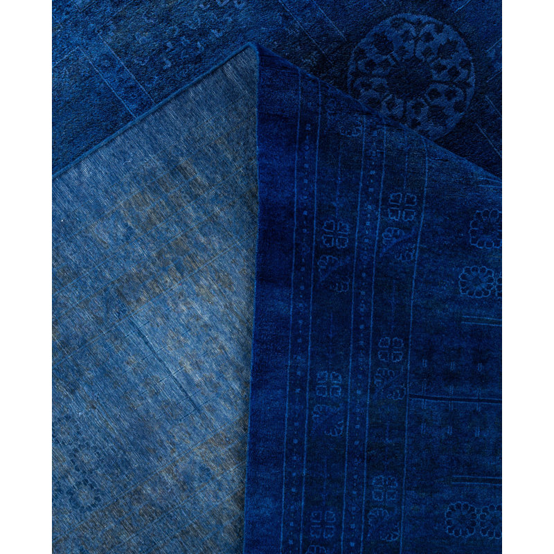 Overdyed One-of-a-Kind 12' 4" X 18' 0" Hand Knotted Area Rug