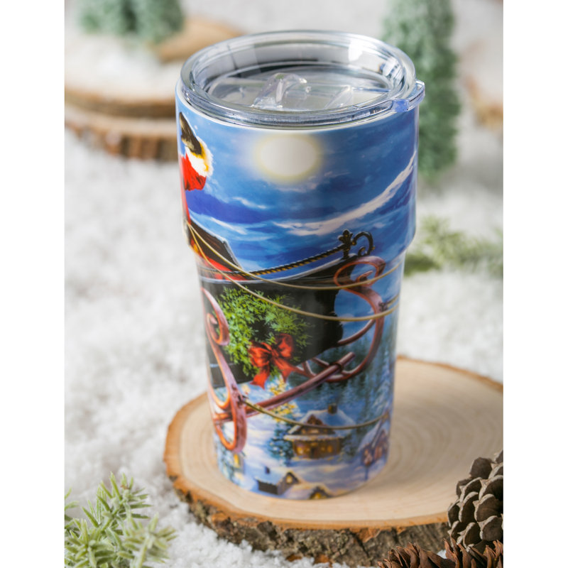 Gobelet de voyage en céramique à double paroi 13 oz Delivering Christmas