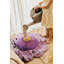 Floor Cushion Purple Poppy