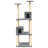 vidaXL Cat Tree Engineered wood, plush, sisal 55.5 in tall-371348539