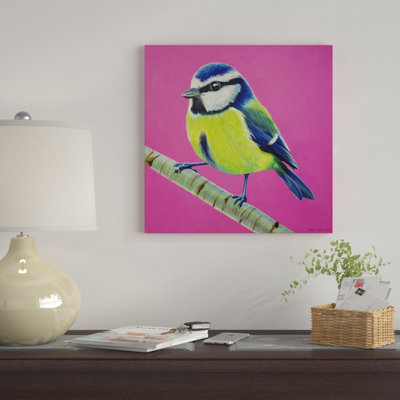 «Blue Tit» par Kirstin Wood, impression sur toile tendue