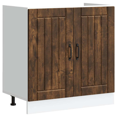 Sink Base Cabinet Lucca High Gloss Engineered Wood