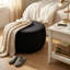 Repose-pieds rond 28 po en velours noir-839176307