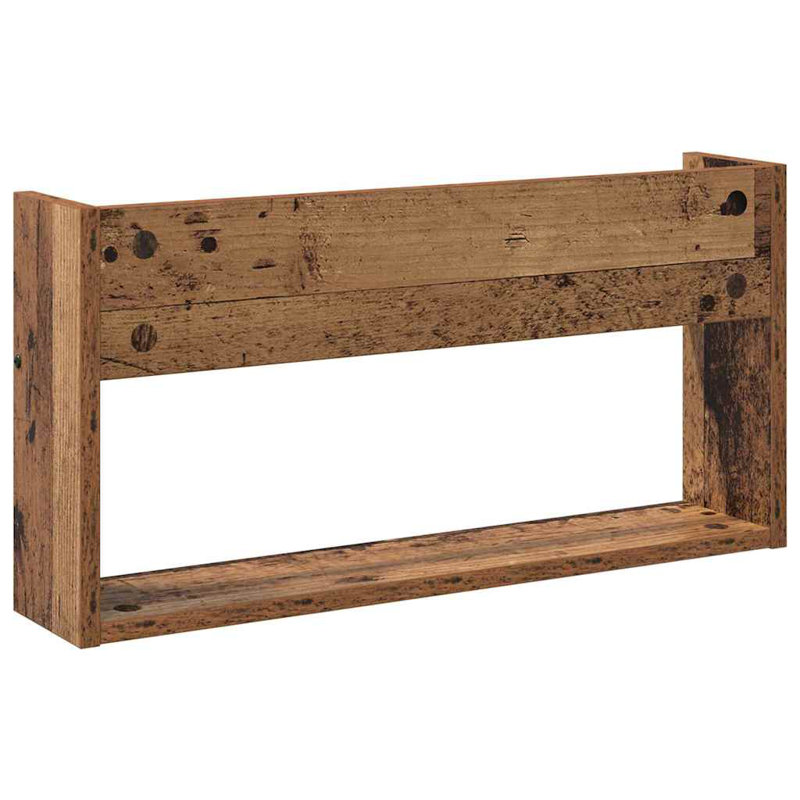 Wood Magazine Rack, Dark Brown