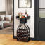 Plancher autoportant pour porte-bouteilles de vin, porte-bouteilles pour 15 bouteilles de vin avec porte-verres, armoire à vin avec bar et tiroir de rangement pour la maison, cuisine, salle à manger, noir-73179234
