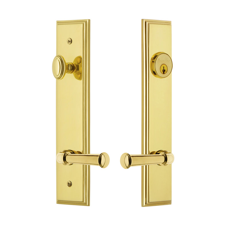 Ensemble d'entrée haut Carré, Laiton intemporel, 2.75", Gauche