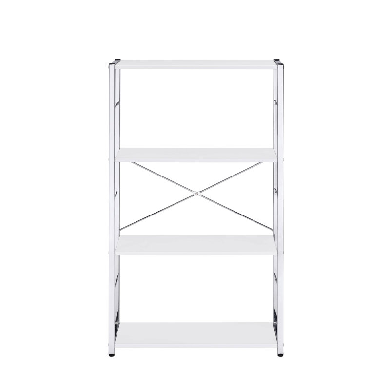 Bookshelf With Metal Frame, White