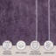Ensemble de 6 serviettes de bain (mauve)-2141508461
