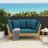 Expandable Daybed With Cushions,Outdoor Couch Acacia Wood Patio Couch With Adjustable Armrests,Outdoor Convertible Sofa With Removable Cushions&Pillows For Patio, Porch, Poolside-1676257997