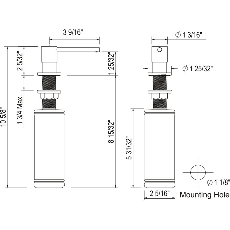 Tenerife™ Soap Dispenser, Satin Nickel