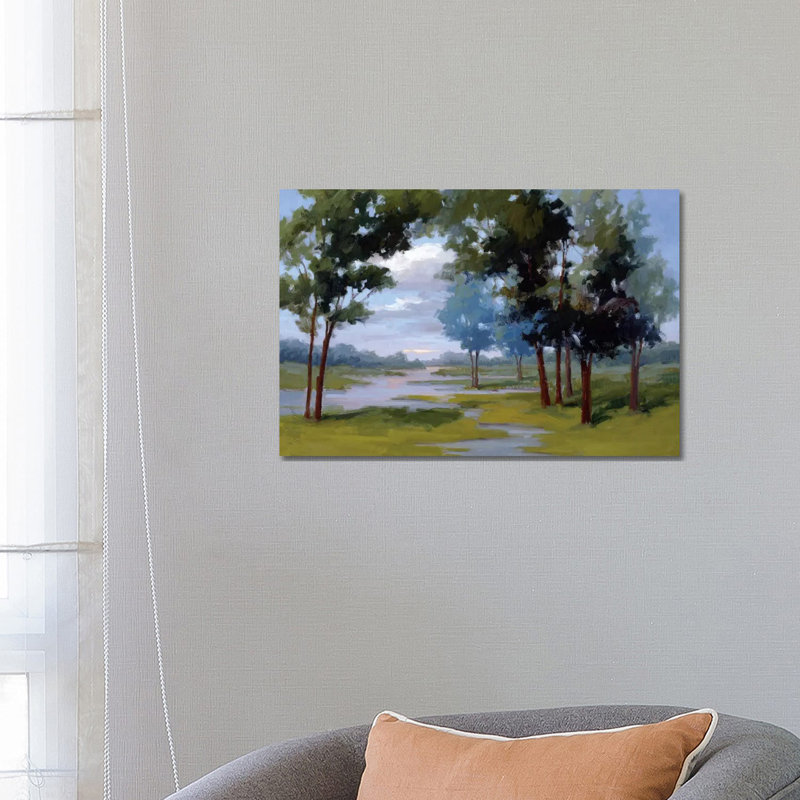 Wandering Water - Wrapped Canvas Painting, 45.72cm H x 66.04cm W x 1.91cm D