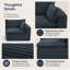 Fauteuil modulaire simple gris