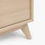Venne 2 Push-Open Drawer Wood Effect Bedside Table With Tapered Legs - Modern Scandi-452305577