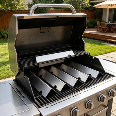 Stainless Steel Flavorizer Bars Replacement for Weber Genesis II 300 Series Gas Grill (Front-Mounted Control Panel