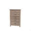 Finition naturelle en bois frappant de la commode 1 pièce avec tiroirs en chêne gris rustique / finition brune