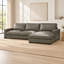 Canapé modulaire en cuir Eudia-1075851158